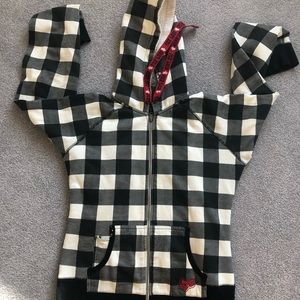 Fox racing plaid zip up